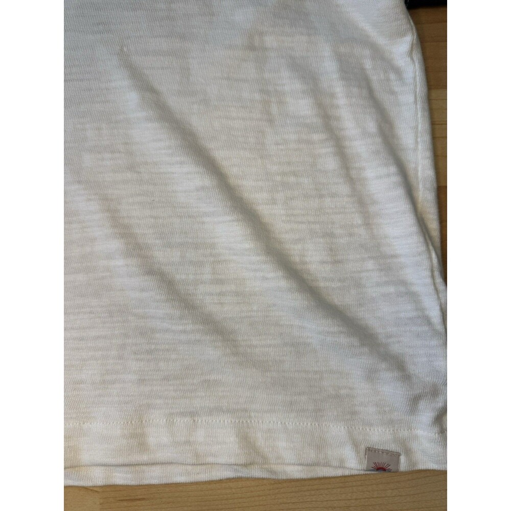 NWOT Faherty  Slub Varsity V Neck Tee Size Medium Striped Organic Cotton - Picture 13 of 13